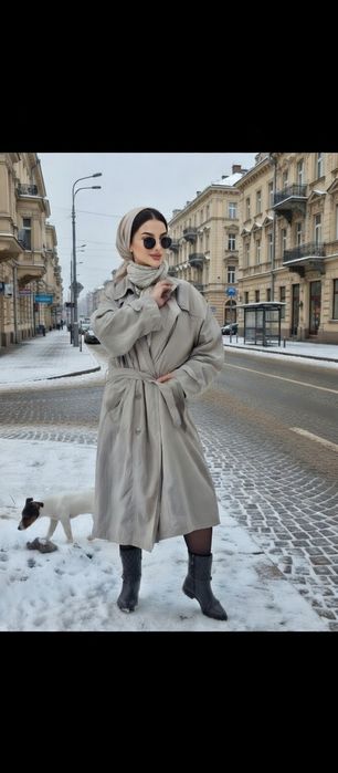 Fenomenalny Nowy płaszcz trencz prochowiec Germany oversize 52