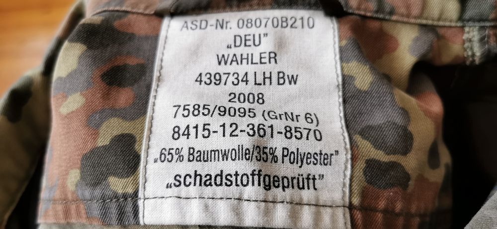 Kurtka wojskowa bundeswehra