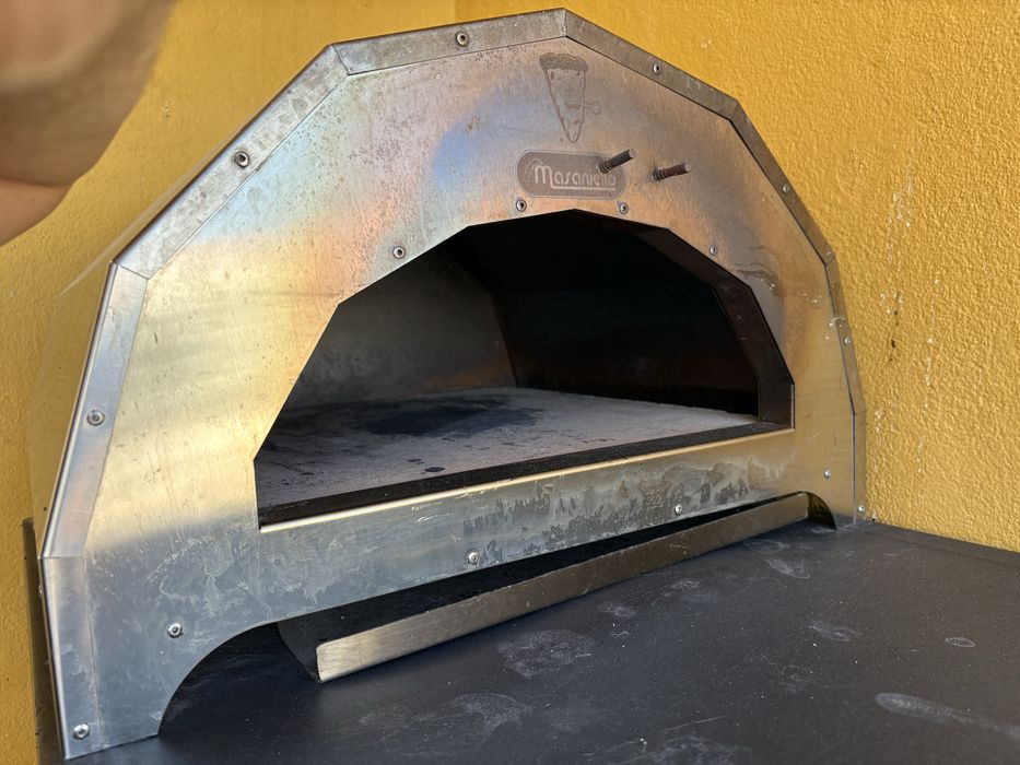 Forno pizza Masaniello a gás com pedra biscotto 40x40 cm