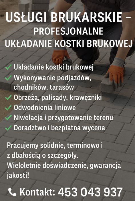 Uslugi brukarskie ‼️