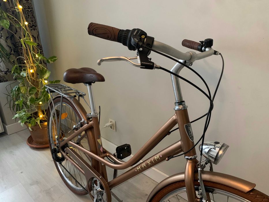 Rower MAXIM damski 28” złoty lekki alu