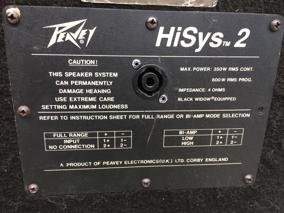 Kolumny Peavey HiSys 2