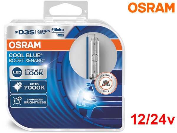 Lâmpadas Xenon 7000k Osram Cool Blue Boost D1s, D2s, D3s, D4s