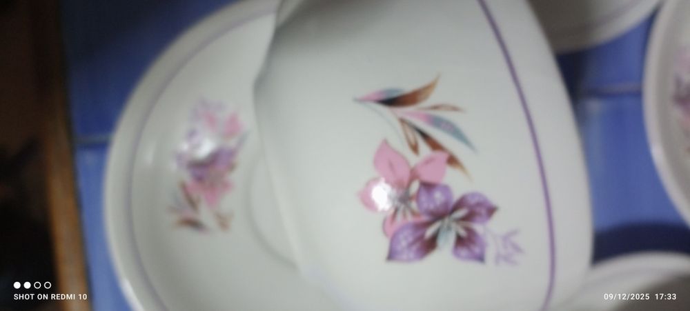 Conjunto 4 chávenas de chá ou almoçadeiras