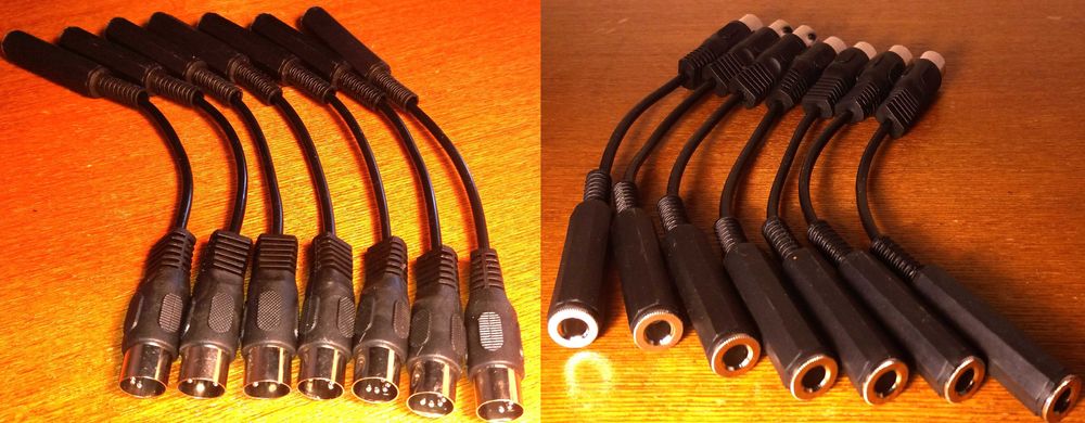 Шнур-переходник аудио DIN5 - Jack - RCA