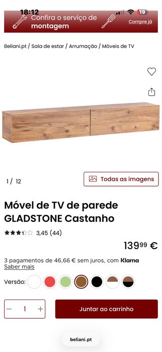Movel TV Beliani