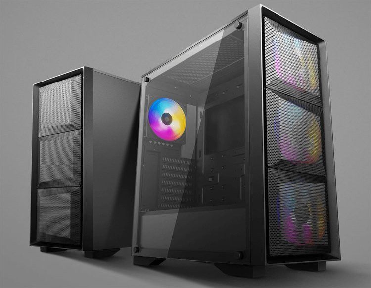 Корпус deepcool matrix 50 mesh 4fs