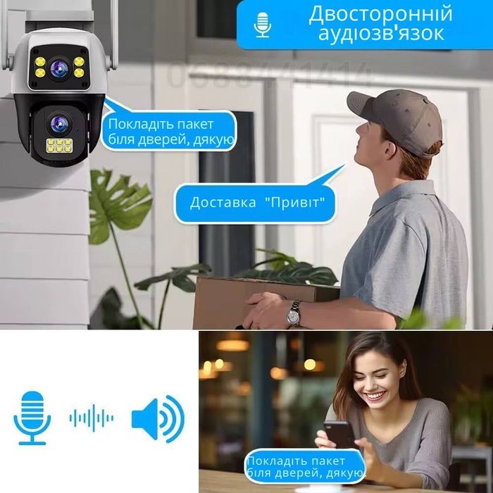 Камера 4G 8Мп на сим карте, ИИ слежения , оповещения, ночное видение