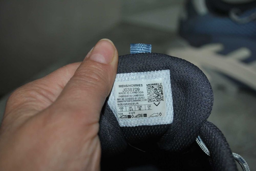 merrell gore tex кроссовки 48 р