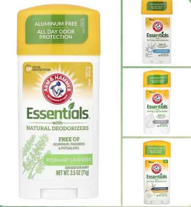 Arm&Hammer Essentials найкращі натуральні дезодоранти, Secret