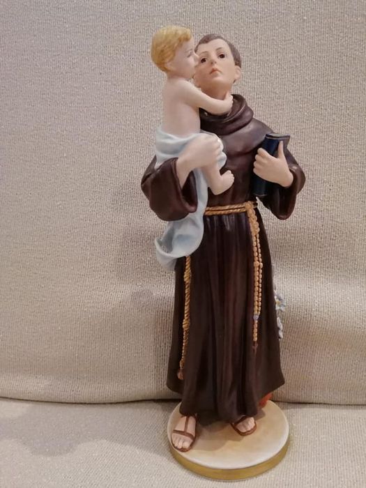 Escultura em Biscuit - Santo Antonio Trajes Regionais, Vista Alegre