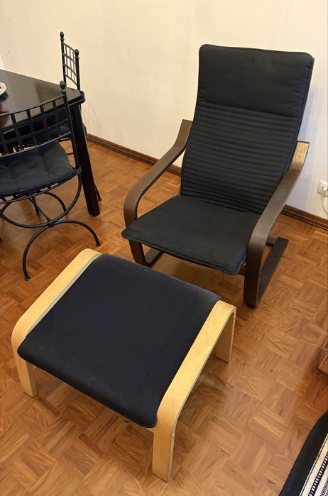 Cadeirão com pousa-pés