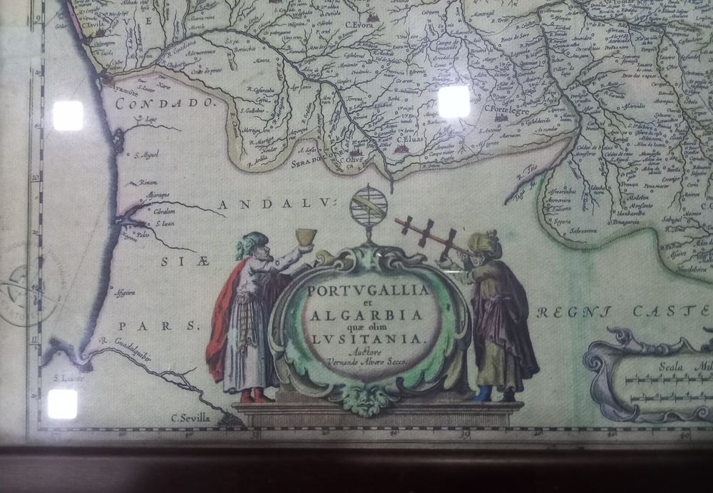 Mapa antigo de Portugal-J. JANSSONIUS / F. ÁLVARO SECO