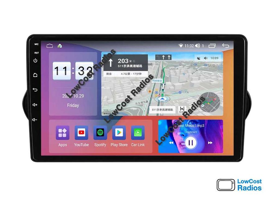 Auto Rádio 9' FIAT TIPO 2015 a 2018 | GPS ANDROID BT USB | CARPLAY • ANDROID AUTO