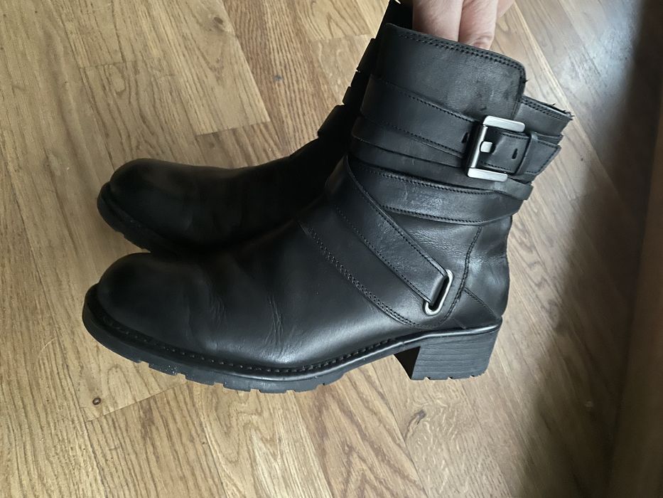 Buty botki Clarks roz 39 czarne skóra