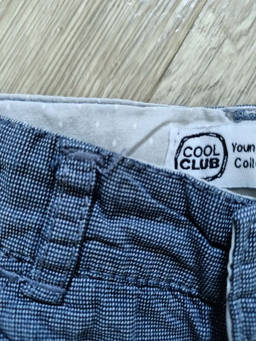 Spodnie eleganckie święta urodziny roczek cool club smyk rozmiar 74