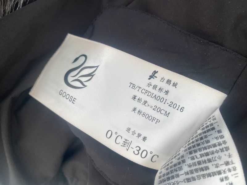 Luksusowy płaszcz puchowy Goose Down XL