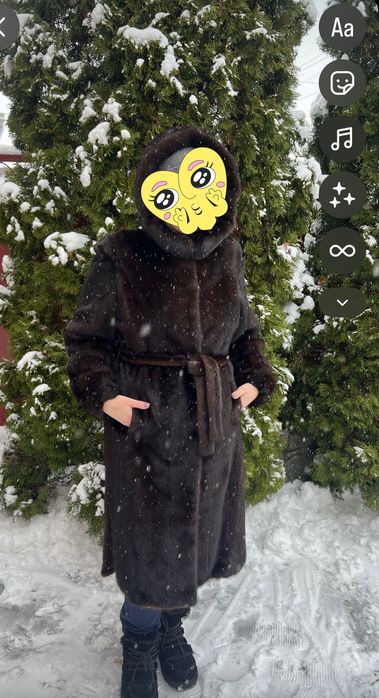 Норковую шубу в идеальном состоянии