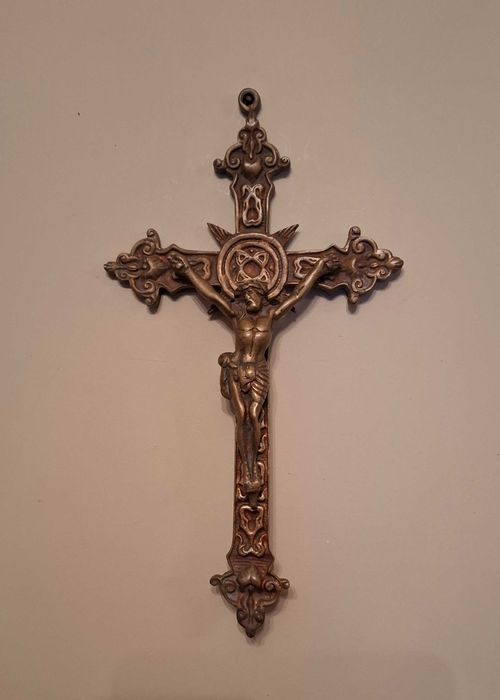 Crucifixo de Parede em Bronze