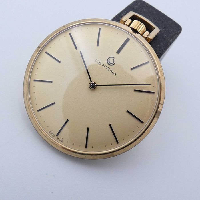 Kieszonkowa CERTINA Klasyczna złocona Lata 70'e