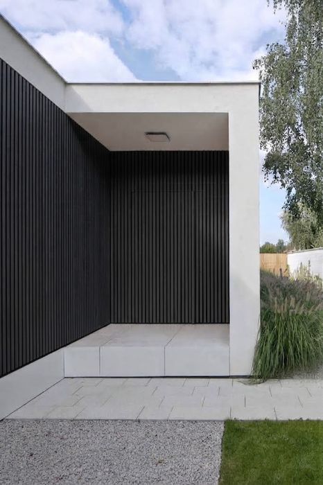 Painel Ripado Exterior 2ª Geração WPC Preto  2200 ×219×26mm