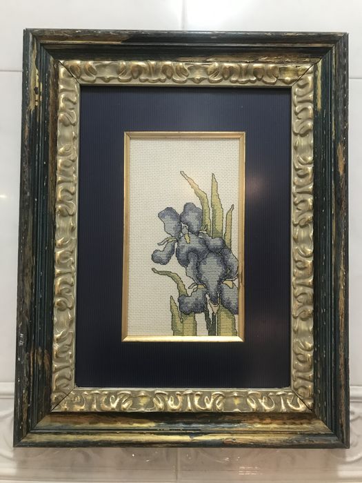 Quadros decorativos bordados à mão