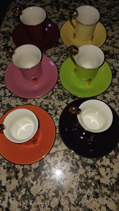 Conjunto de 6 chávenas de café