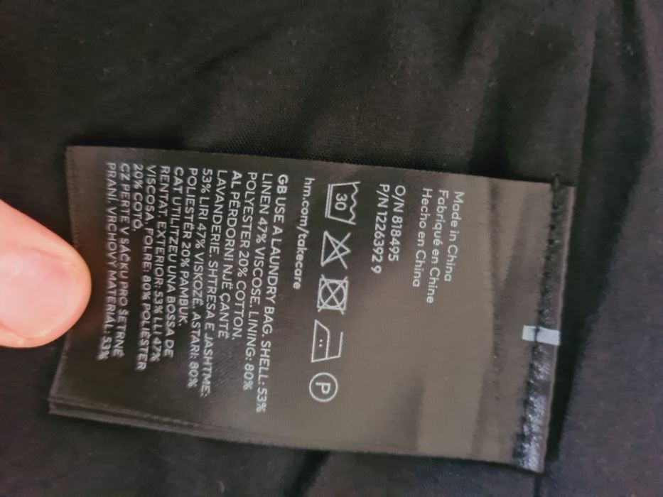 Czarna lniana sukienka hiszpanka