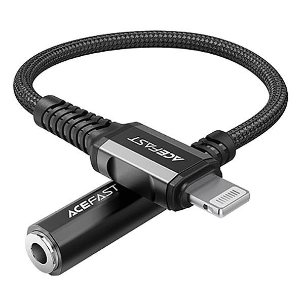 Acefast kabel audio Mfi Lightning - 3,5mm mini jack (żeński) 18cm, Aux