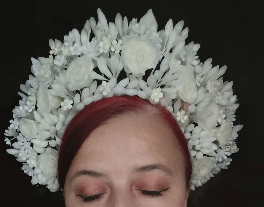 Весільний восковий віночок (великий)