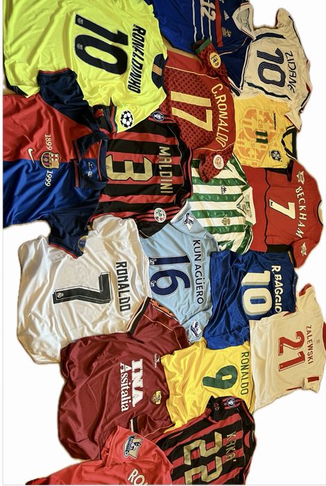 Koszulka piłkarska Ronaldo Kaka Beckham Baggio Maldini R9 Ronaldinho