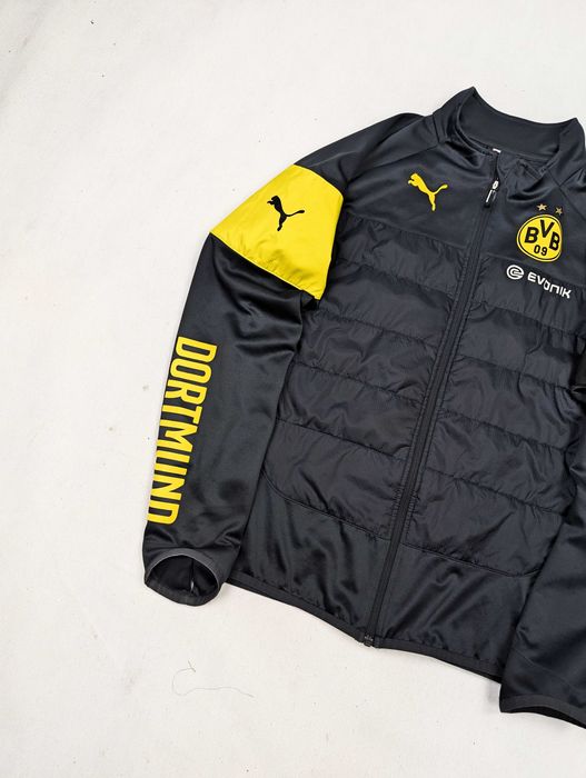Puma BVB Borussia Dortmund szara bluza piłkarska L