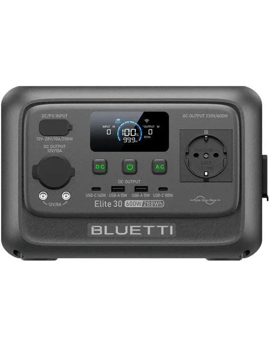 Компактна зарядна станція BLUETTI Elite 30 V2 288Wh 600 W до 3000 цикл