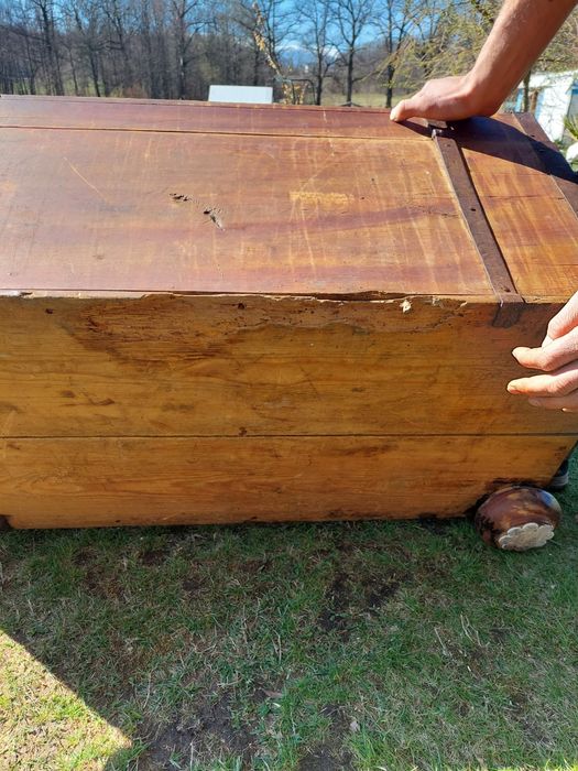 Skrzynia drewniana antyk 1830 rocznik