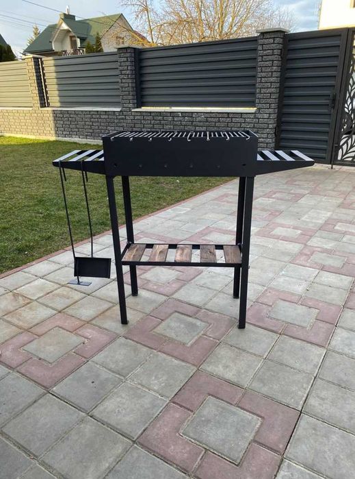 МЕТАЛ 4 ММ!Мангал з решіткою на 8 шампурів саме для вашого шашлику