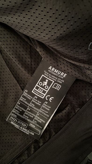 Casaco de couro da Armure Hamo Leather AAA