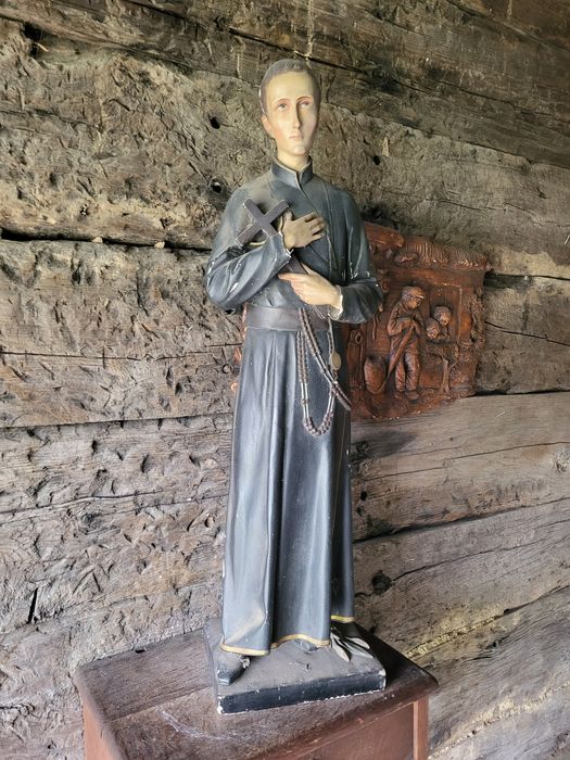 Stara figura 71 cm Święty Gerard Majella
