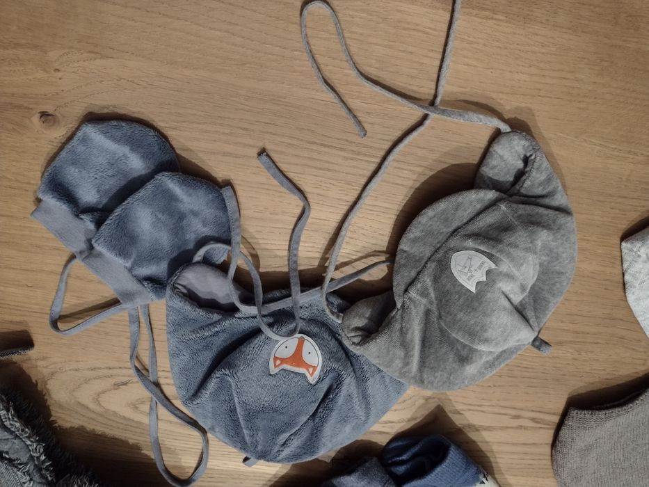 Ubrania chłopięce 68  zima + kombinezon