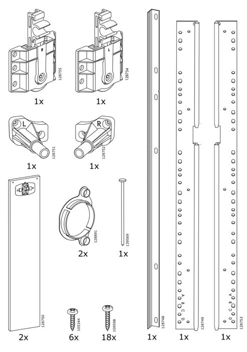 Скользящий шарнир фасада кухни для посудомоечной машины Sweden: 4 000 ...