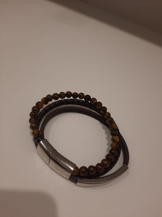 Pulseira homem castanha