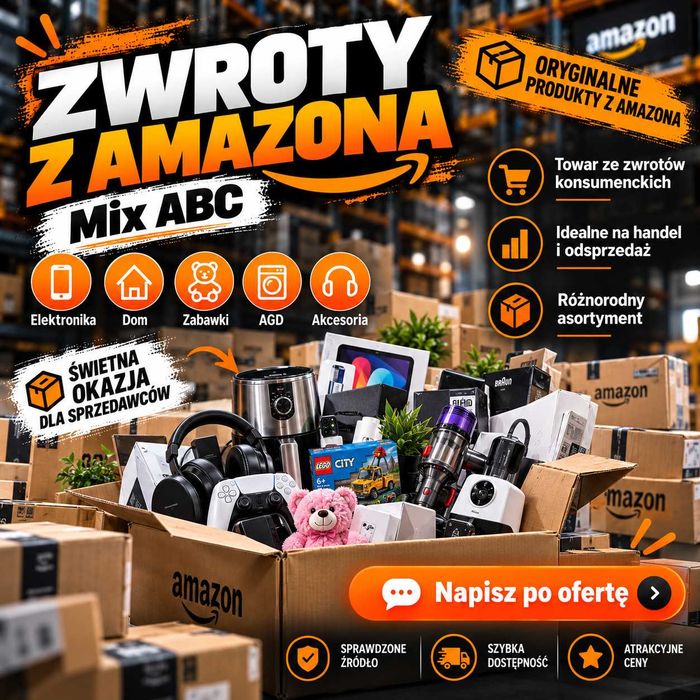 Zwroty Amazon – Mix Towaru Elektronika AGD Dom Akcesoria