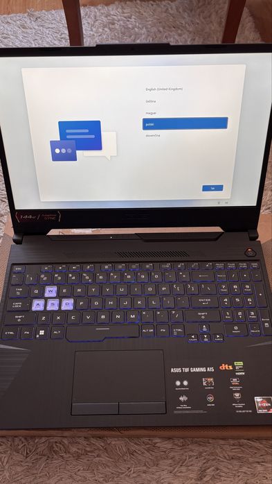 Nowy Asus gaming , RTX, Windows 11, gwarancja od 30.04.2026