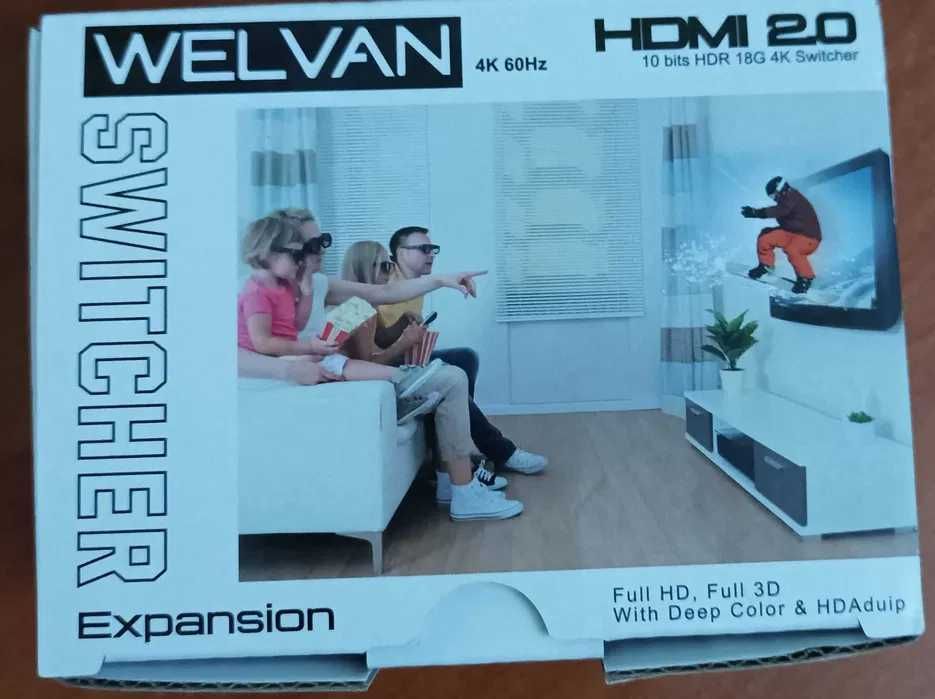 Comutador/Switcher Hdmi Welvan