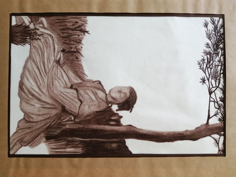 Original Red-Chalk Drawing