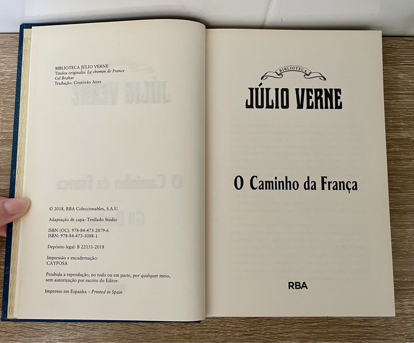 Livro: “O Caminho da França / Gil Braltar", de Júlio Verne