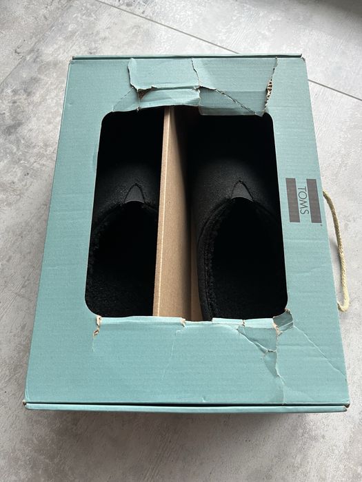 Buty kapcie Toms Berkeley Black Two Tone Felt 42