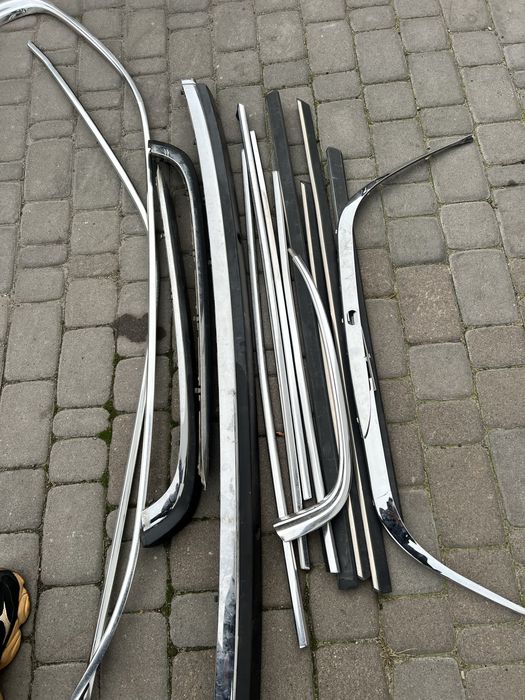 Хром bmw e38, молдинги, молдинг бамперу