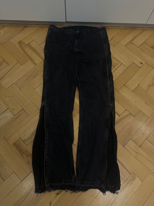 Zara Flared Zip Jeans