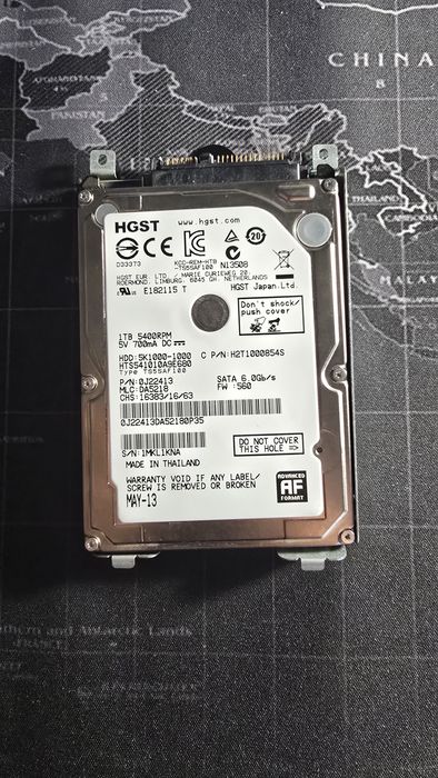 Жёсткий диск HDD 2.5" HGST 1TB SATA для ноутбука / PS4