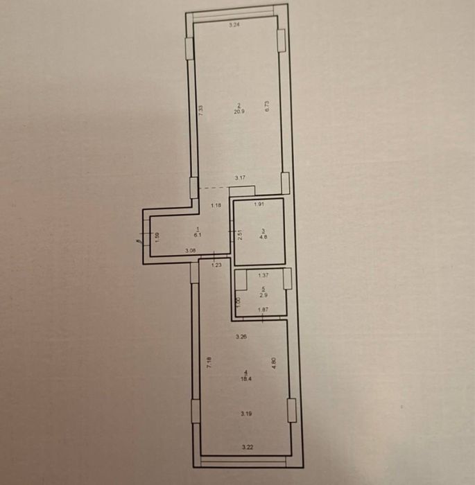 Готова до Ремонту! Двохстороння 1-кімнатна ,Паркова Алея
